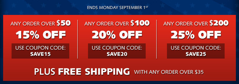 Labor Day Special Sale - Up to 25% OFF