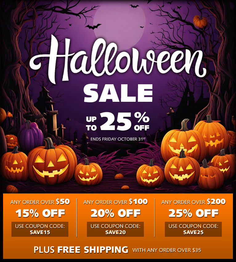 Halloween Special Sale - Up to 25% OFF