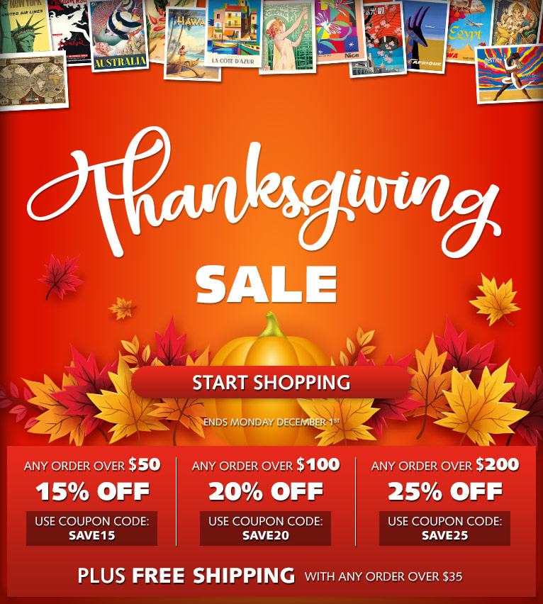 Thanksgiving Day Special Sale - Up to 25% OFF