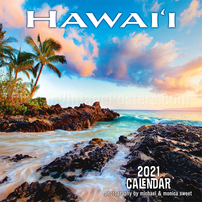 Hawaii 2021 Wall Calendar Photography by Michael & Monica Sweet