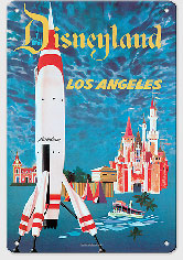 Disneyland - Los Angeles - Tomorrowland - c. 1955 - Metal Sign Art