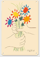 The Bouquet of Flowers (Le Bouquet De Fleurs) - c. 1958 - Metal Sign Art